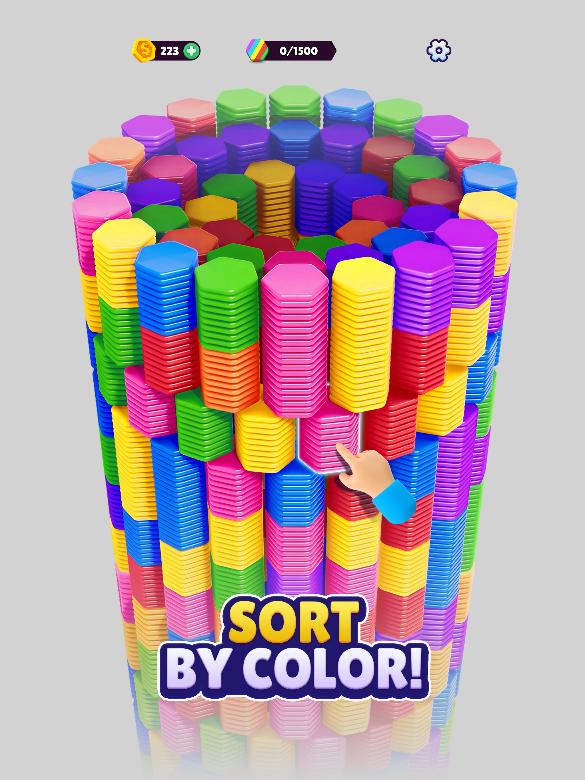 Hexa Sort screenshot